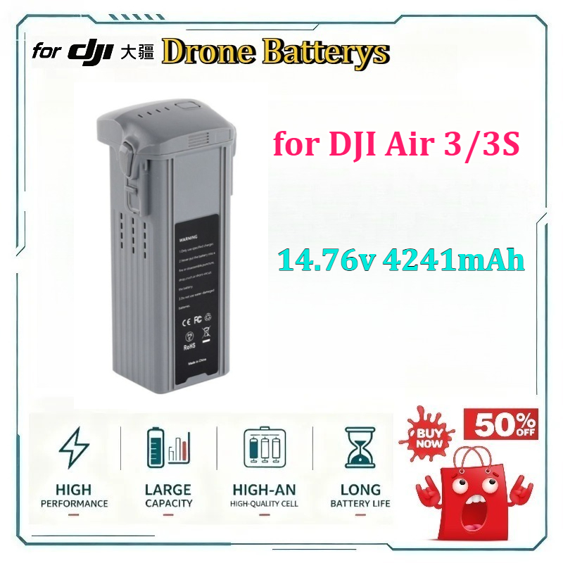 Drone Battery 3S - 에어 3/3S 드론 배터리 14.76v 4241mAh