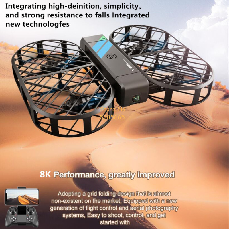 8K HD 카메라 360 °   보호 광학 흐름 위치  - Drone Battery Case 리뷰 및 가격