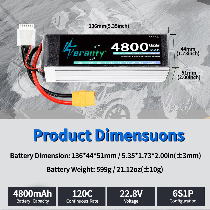 TERANTY 6S 4800mAh Lipo 배터리 22 - Drone Battery Lipo 리뷰 및 가격